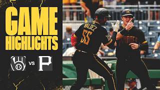 Valdez Drives In 6, Pirates Take Doubleheader Opener | Brewers at Pirates Highlights (7/11/26)