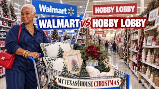 Christmas Showdown | Hobby Lobby vs Walmart Christmas Decor 🎄 Which Store Has the Best Finds?