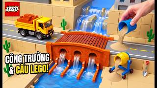 DIY LEGO Science Project: Making Mini 2 Floor Dam Over River | Chế Tạo Đập Ngăn Nước Thông Minh LEGO