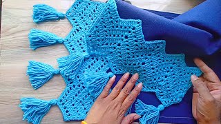 Easy Table Runner Crochet / Table Runner Tutorial /crochet Zig Zag/ #Tutorial 239 #easycrochet