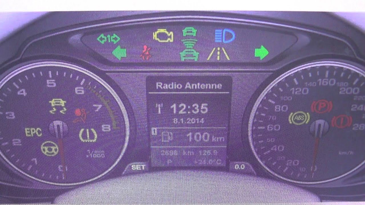 Sæt tabellen op klynke Sparsommelig Audi Q5 engine EPC dash warning light symbol how to remove - YouTube