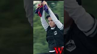 Famous Wednesday E3 | Camp Fight Scene 🏕️⚔️ #wednesday #mercrediaddams #jennaortegawednesday Net Worth