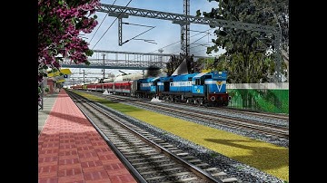 MSTS/OR | Betul departure at Dawn onboard 19302 YPR-INDB Express | Offlink VTA  WDM3A Twins | WRV7