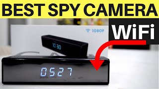 BEST Hidden Spy Camera - HOW TO & REVIEW -  Digital Alarm Clock WiFi Wireless Cam