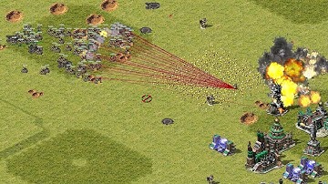 If General Infantry deploys with a Grand Cannon weapon!-Red Alert2