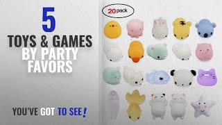 Top 10 Party Favors Toys & Games [2018]: 20Pcs Squishy Toy, LEEHUR Party Favor Mini Cute Squeeze