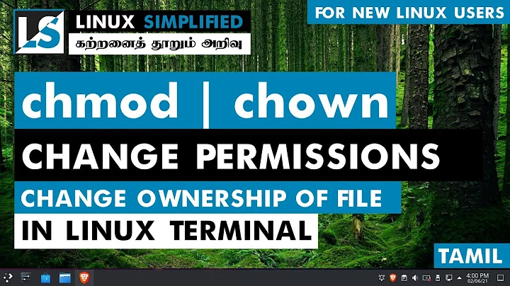 chmod & chown | How to change file permissions and ownership in linux | Tamil