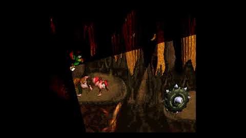 Donkey Kong Country SNES gameplay walkthrough world 4-5 (Torchlight Trouble)