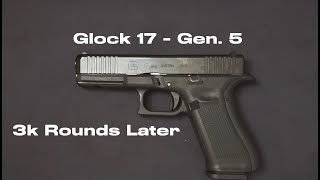 This is what a Glock looks like with 3k rounds and 3 years of duty.