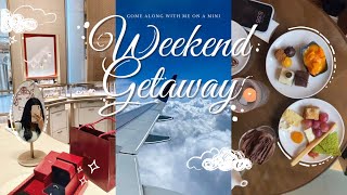 Weekend Getaway 🛩️☁️  my first Cartier, shopping & unboxing + self care & food