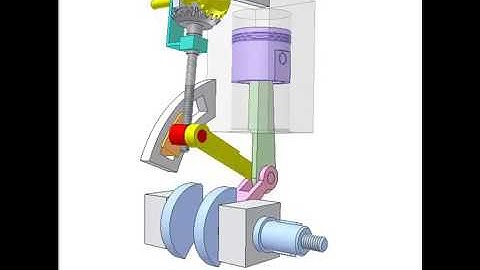 42.Variable compression ratio engine 4 - Mechanisms.mp4