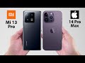 Comparing the iPhone 14 Pro Max and Xiaomi 13 Pro
