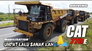 DRIVING CAT 773E  OHT [mobilisation]