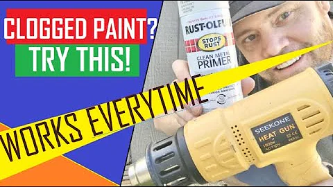 Spray Paint Not Spraying, Spray Paint Nozzle Clogged, Spray Paint Can Won't Spray,