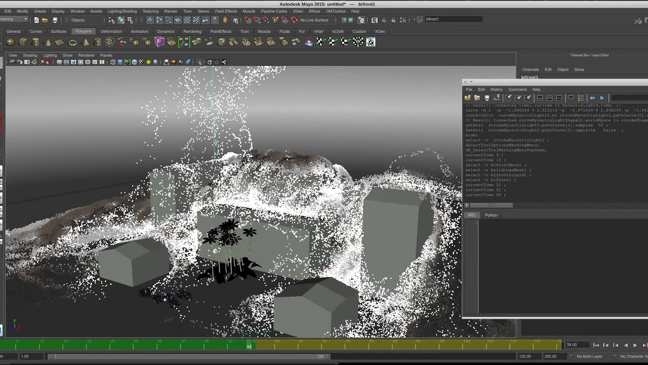 Maya 2015 | Bifrost preset tsunamiCollide