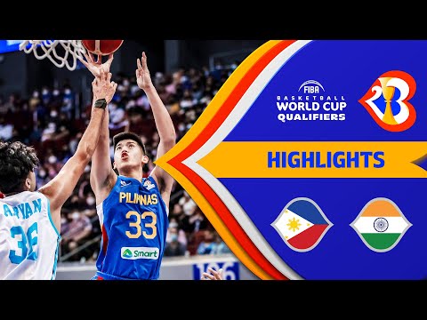 🇵🇭 PHI - 🇮🇳 IND | Basketball Highlights - #FIBAWC 2023 Qualifiers