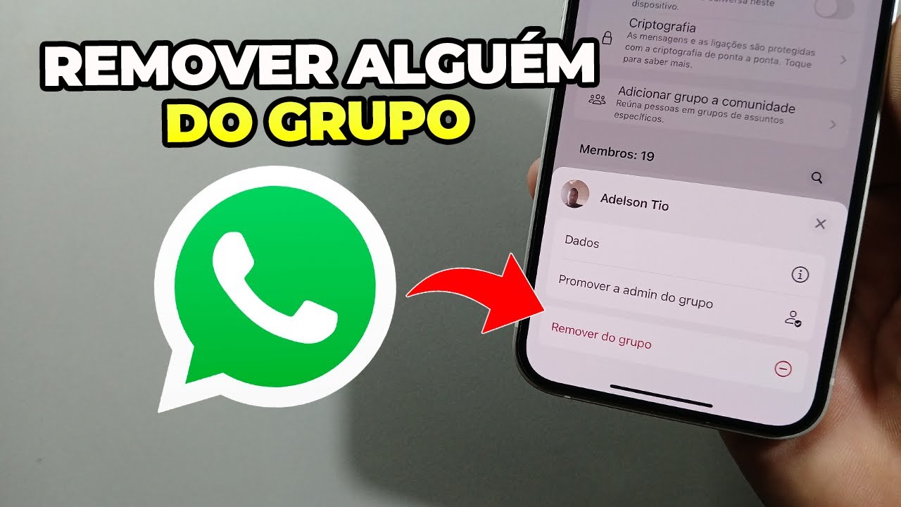 Como Remover Alguém do grupo do WhatsApp - YouTube