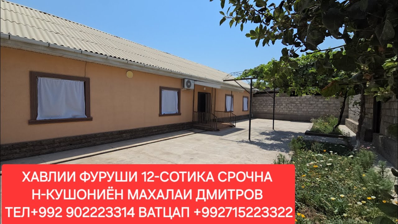 Хонахои фуруши ТЧ. Н-КУШОНИЁН ЧИСЛОИ 05,07,2025.