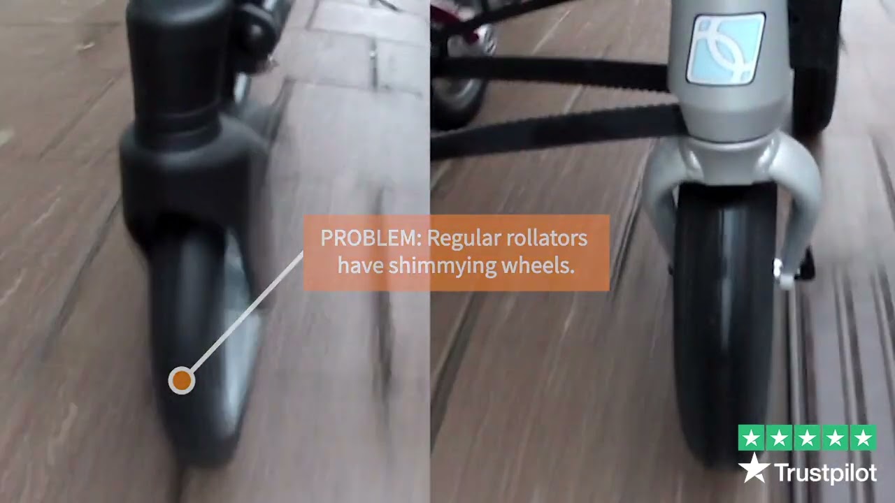 Outdoor Rollator for Uneven Rough Terrain