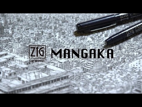 Zig Mangaka Cartoonist Outline Pen Set of 5 - Assorted Colors