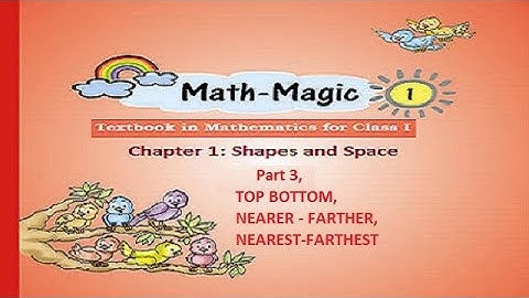 CBSE, Class 1, Maths, Chapter 1, Part 3, Shapes and Space, TOP BOTTOM, NEARER - FARTHER