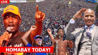 LIVE! FIREWORKS IN HOMABAY AS SIFUNA, BABU, ORENGO LEAD MOTHER OF ALL MEGA RALLY, DAYS AFTER ATTACK