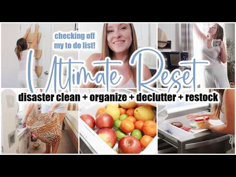 Ultimate Sunday Reset Routine 🧺 Cleaning • Decluttering • Fridge Restock • Productive Day