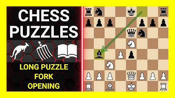 Chess Puzzles to Practice. Themes: Long puzzle, Fork, Opening. Learn Chess