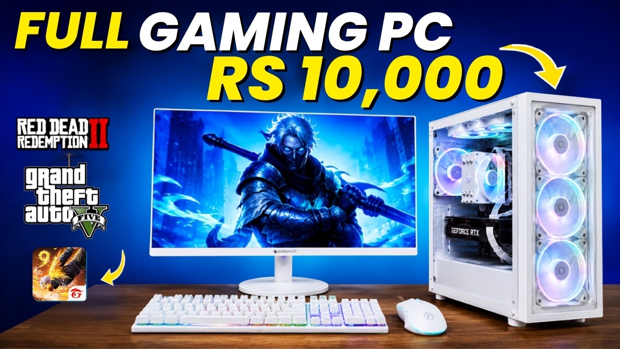 ₹10,000/- i5 4th Gen + 16GB RAM PC Build in 2026 🔥 Best for Gaming & Editing - GTA 5 PC Build 😱