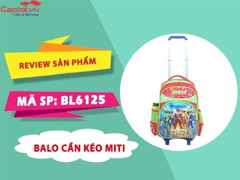 Balo kéo cho học sinh cấp 1, balo cần kéo miti #quytinhtuy - youtube
