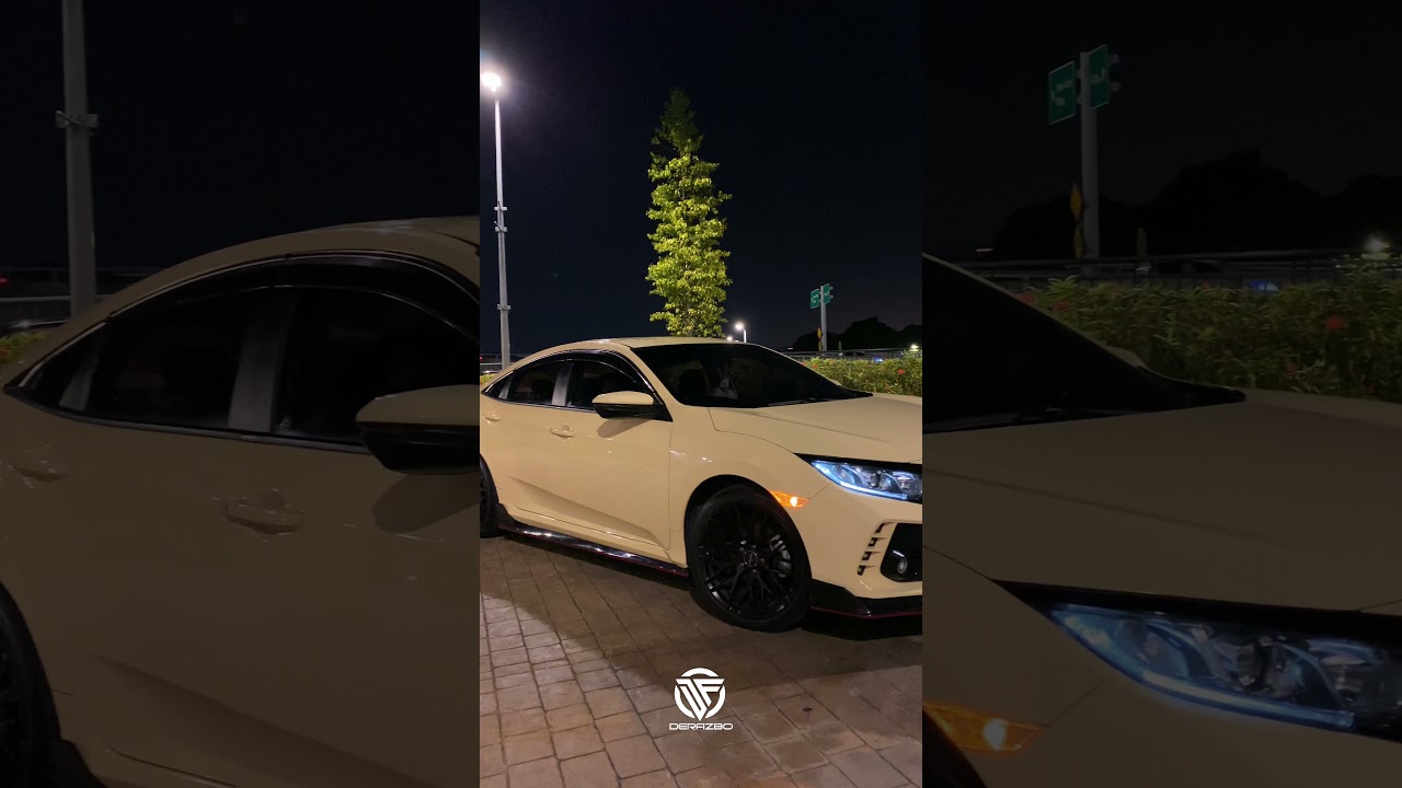 Honda Civic Full Wrap Dune Yellow