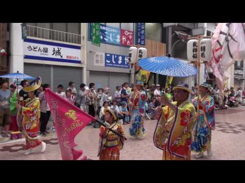 礼神伝ＳＨＡＬＬ稲毛（よさこい祭り2016）全国大会・帯屋町筋会場