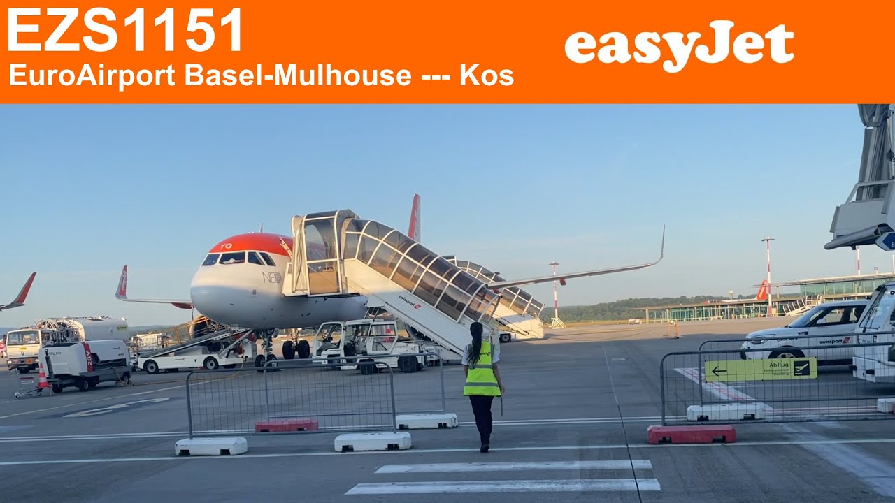 EasyJet-Switzerland Airbus A320neo EZS1151 HB-AYO | Basel - Kos | TripReport FULL HD (CHEAP FLIGHTS)