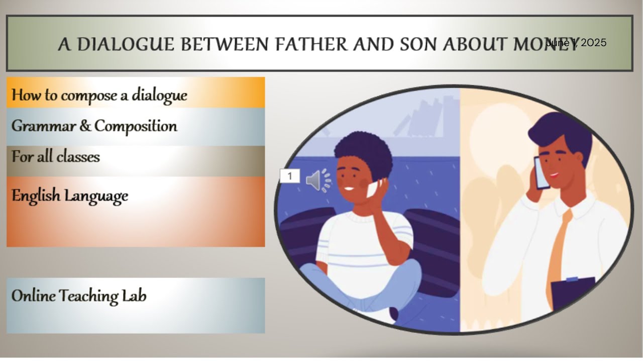 Composition Writing || A Dialogue Between A Father and A Son About