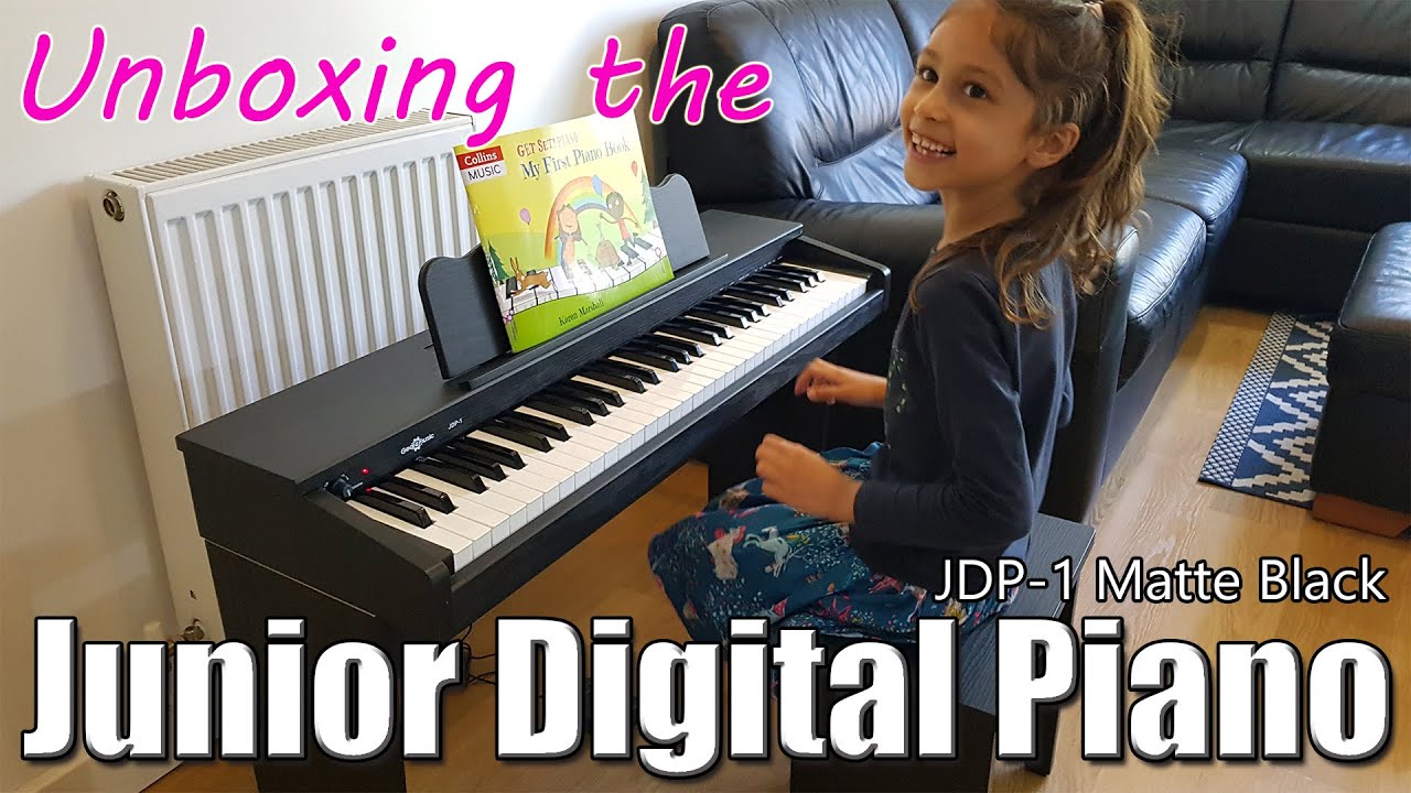 🎹 *UNBOXING* the Junior Digital Piano by Gear4Music JDP1 with piano stand, seat and headphone