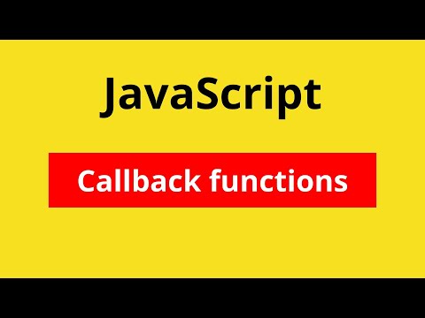 JavaScript Callback Functions