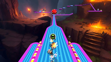 Sky Rolling Balls 3D Gameplay 💥 Naftrix Gaming Game 223 Android iOS