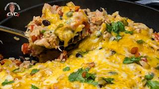 The BEST Cheesy Chicken Burrito Skillet - Simple One-Pan Dinner! Profile