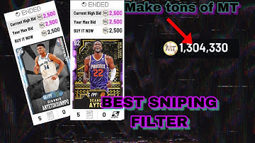 Best sniping filter in 2k/ best mt making method