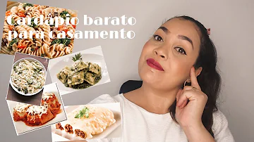 Qual o cardápio mais barato para casamento?
