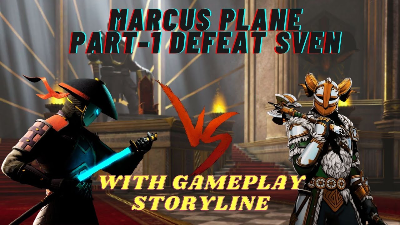 Shadow fight 3 Marcus plane part-1 Defeat Final Boss Sven Walkthrough with Gameplay Storyline in ENG