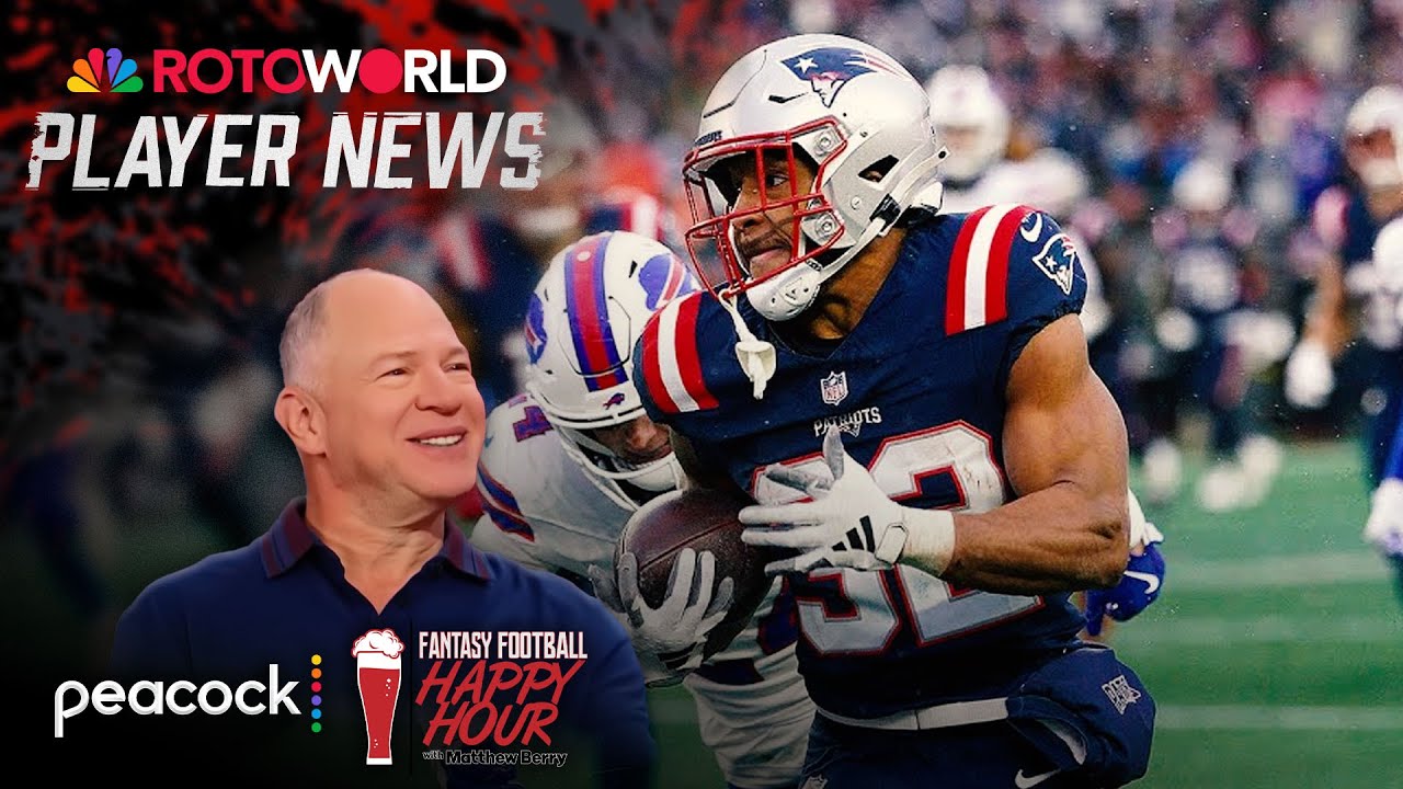 Is Patriots’ TreVeyon Henderson a top RB in fantasy? | Fantasy Football Happy Hour | NFL on NBC