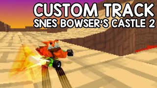 Crash Team Racing (PS1) Custom Track - SNES Bowser's Castle 2 Remix