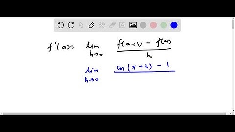 Each limit represents the derivative of some function f at some number a . State such an f and a in…