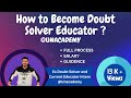 How to become an unacademy doubt solver  latest updates  salary  full process  advantages 