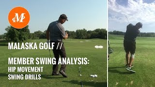 Malaska Golf // Golf Swing Analysis // Full Swing - Hip Rotation - Swing Drills