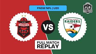 Wollongong Wolves vs SD Raiders | U20 | FNSW NPL | Rd 24