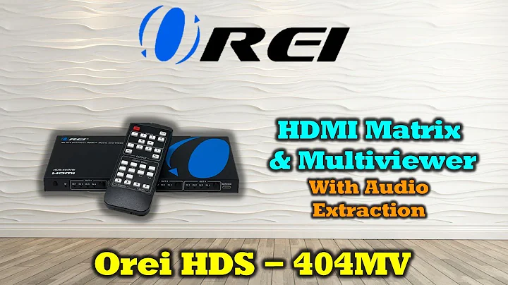OREI 4x4 HDMI Multiview Matrix Setup Seamless Switch – Connect PS5, PC, Security Cams & More!