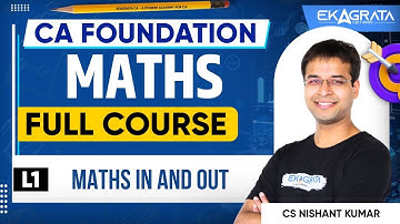 CA Foundation Maths 2025 In and Out About Paper 3 Quantitative Aptitude By CA Nishant Kumar