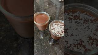 Only 2 ingredients chocolate pudding (chocolate and coconut milk)